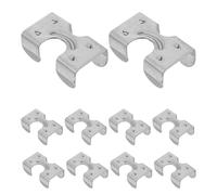 ROMISBABA 10pcs Heavy Duty Stainless Steel Double Rope Clamps Ss304 for 10-12mm Twisted Or Braided Ropes Outdoor Wire Cable Clips