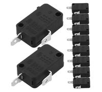 ROMISBABA 10pcs High Power Microwave Oven Door Micro Limit Switch Replacement Repair Kit for Microwave Accessories Durable Pin Timer Switch for Home and Office Cooking