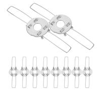 ROMISBABA 10Pcs Lampshade Spring Clips Galvanized Fixators for Stable Pendant Light Holders Prevent Shaking and Slippage Secure Attachment for DIY Lampshades