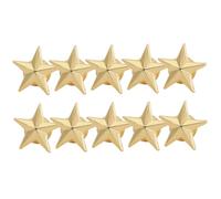 ROMISBABA 10pcs Metal Pentagram Star Badges Gold Plated Pin Brooches for Veterans Day Memorial Labor Independence Party Decorations and Rewards