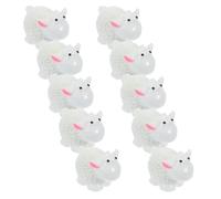 ROMISBABA 10pcs Miniature Resin Sheep Figurines for Home Decor and Fairy Gardens Cute Tiny Animal Ornaments for Educational Play and Creative Craft Displays