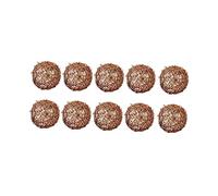 ROMISBABA 10PCS Natural Vine Balls Hanging Decorations Handcrafted Rattan Ornaments for Kindergarten Cafe Bar Wedding Home Wall Door Christmas Decor Gifts
