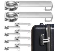 ROMISBABA 10pcs Nylon Double-Layer Zipper Pull Tab Detachable Anti-Theft Smooth Slider Replacement for Luggage Travel Business Trips Compliance Security Regulations