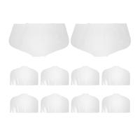 ROMISBABA 10pcs Pvc Garment Shoulder Covers for Clothes with Large Capacity, Space Saving and Easy Visibility, for Clothing Stores and Photo Studios, Breathable Plastic Hanger Dust Covers