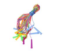 ROMISBABA 10PCS PVC Skipping Ropes for Plastic Handles Over Meters Long Fitness Jumping Ropes for Boys and Safe Early Learning for Home Play and Sports Training Random Color