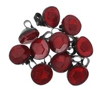 ROMISBABA 10pcs Red round Mountain Bike Reflectors Cycling Reflector Set for Night Riding Safety Warning Accessories