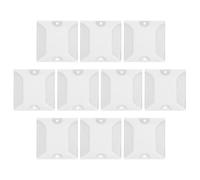 ROMISBABA 10pcs Road Reflectors Raised Structure Sturdy Abs Plastic Pavement Safety Markers for Sidewalks and Crosswalks, Impact Resistant and Sturdy under Harsh Weather Conditions