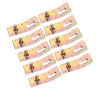 ROMISBABA 10Pcs Safety Clip for Pallet Rack Teardrop Design with Rivet Connector Suitable for Warehouse Storage