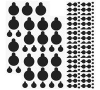 ROMISBABA 10pcs Self-Adhesive Blackout Stickers 10.5X6.4Cm for Privacy, LED Router Light, Electronic Device Shading Labels for Home and Office Use