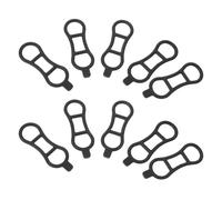 ROMISBABA 10Pcs Silicone Bicycle Light Straps for Handlebar and Seatpost Mounting, Universal Bike Headlight Fixing Bands, Elastic Replacement Mounting Rings for Road and Mountain Bikes