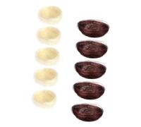 ROMISBABA 10Pcs Simulated Bird Nests Decorative Cold Dish Plates Handmade Artificial Bird Nest Crafts for Easter Wedding Garden Decor