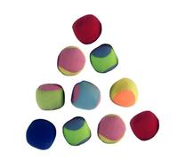 ROMISBABA 10pcs Suction Cup Ball Soft Sticky Target Throw Balls for Sticky Catch Game for Indoor Outdoor Fun and Family Play Random Color