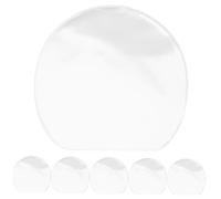ROMISBABA 10pcs Table Tennis Racket Protection Film Double Sided Adhesive Transparent Paddle Cover Professional Portable Racket Supply for Long Table Tennis Protection