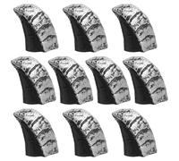 ROMISBABA 10pcs Wolf Claw Nails Latex Paws Cosplay DIY Parts Lightweight Creative Design Silver Mini Fake Claws Stage Performance Essential for Themed Parties and Halloween