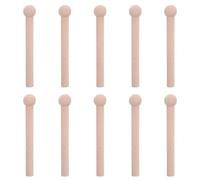 ROMISBABA 10pcs Wooden Pegboard Hooks for Workspaces and Home Decor, Natural Wood Material with Versatile Hanging Options and Space Optimization for Organizing Tools and Accessories