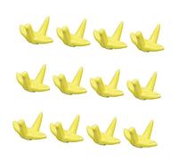 ROMISBABA 12 Pcs Ceramic Chopstick Holders Paper Crane Design Chopsticks Rest Pillows for Table Decoration Household Hotel Dining Banquet Use in Yellow