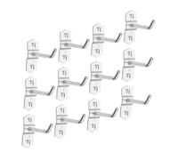 ROMISBABA 12 pcs Metal Pegboard Hooks for Hanging Tools Single Slant Design Pegboard Storage Hooks Wear-Resistant for Organizing Wrenches and Small Items at Home