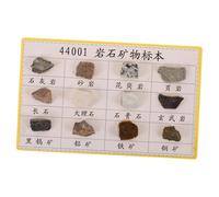 ROMISBABA 12 pcs Mineral Rock Specimen Teaching Kit with Diverse Geological Samples for Classroom and Laboratory Use Essential Educational Tool for Geology Students and Enthusiasts