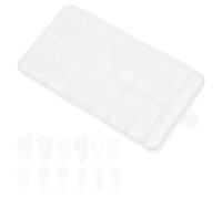 ROMISBABA 120pcs False Nail Tips Press on Nails Full Cover Elegant Charming Abs Plastic Not Easy to Fall off Fits Manicure Supplies