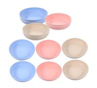 ROMISBABA 12pcs Cat Food Dish Feeding Bowls for Cats Kittens Non- Base Feeding Easy to Clean for Wet Dry Food