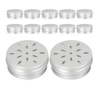 ROMISBABA 12pcs Dog Scent Training Holder 60ml Aluminum Scent Work Boxes for Dogs with Silver Sturdy Design to Pets Natural Smell Skills and Release Excess Energy