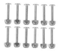 ROMISBABA 12pcs Foosball Table Screws and Nuts Sturdy Football Machine Parts for Secure Fixation Easy Installation Replacement Hardware for Foosball Players Gaming Accessories
