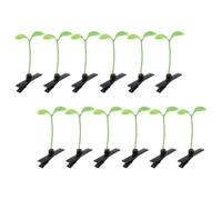 ROMISBABA 12pcs Light Green Snap Hair Clips for Women, Plastic Boho Hair Accessories with Secure Hold and Reusable Design, for Special Occasions and Everyday Wear