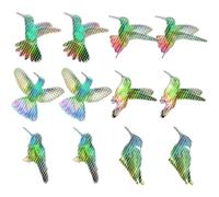 ROMISBABA 12pcs Magnetic Birds Screen Window Stickers Decorative PVC Magnetism Decals Outside Use, Removable Window Repairing Stickers for Home and Garden