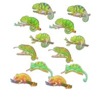 ROMISBABA 12pcs Magnetic Gecko Window Stickers DIY Screen Decals Collision for Indoor Outdoor Use Strong Hold Decorative Wall Decals for Smooth Surfaces