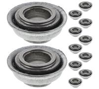 ROMISBABA 12Pcs Wheelchair Front Fork Bearings Universal Caster Wheel Bearings for Scooter Steering, Transport Chair Accessories, Wheelchair Repair and Maintenance Parts