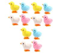 ROMISBABA 12pcs Wind up Chicken Toys Mixed Jumping Chicks for Boys and Girls Pets Safe Fun Clockwork Toy for Easter and Playtime for Cats Animals