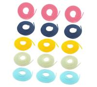 ROMISBABA 15 Pcs Data Cable Protector Sleeves Spiral Cord Saver for Phone Chargers and Headphones Prevent Pet Damage Extend Cable Life
