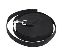 ROMISBABA 15M Pet Training Leash Durable Nylon Dog Cat Tracking Lead with Ring for Obedience Training and Walking Black Color