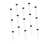 ROMISBABA 15pcs Glass Centrifuge Tubes with Lids Leak-resistant Sealing Vented Closed Positions Laboratory Test Tubes for Scientific Experiments and Hospital Use