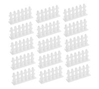 ROMISBABA 15pcs Miniature Resin Fence Model for Dollhouse Miniature Accessories Durable Farm Fencing Ornament Realistic Micro Landscape Border Easy Installation