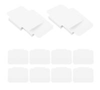 ROMISBABA 16pcs Removable White Plastic Hanging Basket Labels with Clip - Writable Chalkboard Tags for Pantry, Storage Bins, and Shelf Organization in Kitchen and Closet