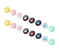 ROMISBABA 16pcs Silicone Joystick Caps with Paw Pattern Non-slip Analog Stick for Controller Thumb Grip Covers and Easy to Clean