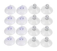 ROMISBABA 16PCS Transparent PVC Cat Window Perch Replacement Suction Cups Kitten Hammock Heavy-duty Adhesive Strong Vacuum Holders for Glass Doors and Windows