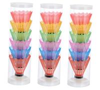 ROMISBABA 18pcs Plastic Badminton Shuttlecocks for Home Exercise Lightweight Safety Training with Foam Heads for Beginner Recreational Entertainment