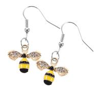 ROMISBABA 1Pair Rhinestone Bee Earrings for Women Lightweight Ear Jewelry with Stunning Design for Casual and Formal Wear for Daily Use Parties and Special Occasions