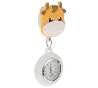 ROMISBABA 1pc Cartoon Nurse Pocket Watch Retractable Fob Design for Healthcare Professionals Easy to Wear Accurate Movement Fun Mood-Enhancing Accessory for Nurses and Doctors
