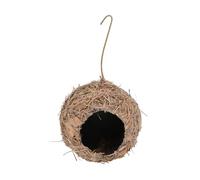 ROMISBABA 1Pc Decorative Hand Woven Bird Nest for Garden Cozy Hanging Pet House for Birds and Furry Animals Rustic Style Outdoor Ornament Safe Shelter From Elements