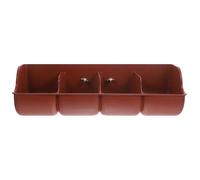 ROMISBABA 1pc Pig Manger Feeding Trough Durable Plastic Pig Feeder Device for Livestock Easy to Clean Multi Compartment Design for Farm Supply Essential