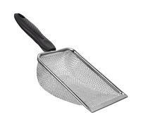 ROMISBABA 1pc Stainless Steel Reptile Sand Sifter Scoop for Cleaning Tortoise Lizard Snake Residue Fine Mesh Design for Sand-type Substrates
