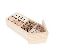 ROMISBABA 1pc Wooden Decorative Wooden Insect Hotel for Garden Attracts Bees and Ladybugs Outdoor Habitat for Garden Ornament