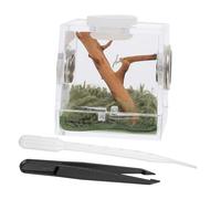 ROMISBABA 1set Jumping Spider Habitat Box High Transparency Enclosure for Easy Breeding Care Lightweight and Spider Container Excellent Breathability for Indoor Outdoor Use
