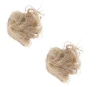 ROMISBABA 2 Packs of Natural Bird Nesting Material for Parrots and Canaries, Soft Bedding Pad Made of Jute Silk, Wool, Cotton, and Raffia, for Nest Building and Porch Decoration