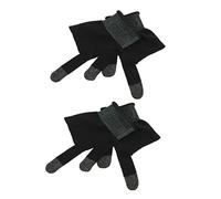 ROMISBABA 2 Pair High Sensitivity Mobile Phone Gaming Gloves Two Finger Touchscreen Gloves with Non Slip Oil Sweat Resistant Design for Enhanced and Accurate Touch Response