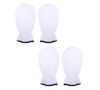 ROMISBABA 2 Pairs White Paraffin Wax Gloves for Hand Therapy, Nourishing Heated Hand Care Mittens with Cuff Closure, Moisturizing Gloves for Dry Skin and Wellness