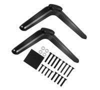 ROMISBABA 2 Pcs Plastic Tv Mount Stand Brackets with Screws Tabletop Base Holder for Television Easy No-drill Setup Stable Tv Stand Replacement for LED Screens